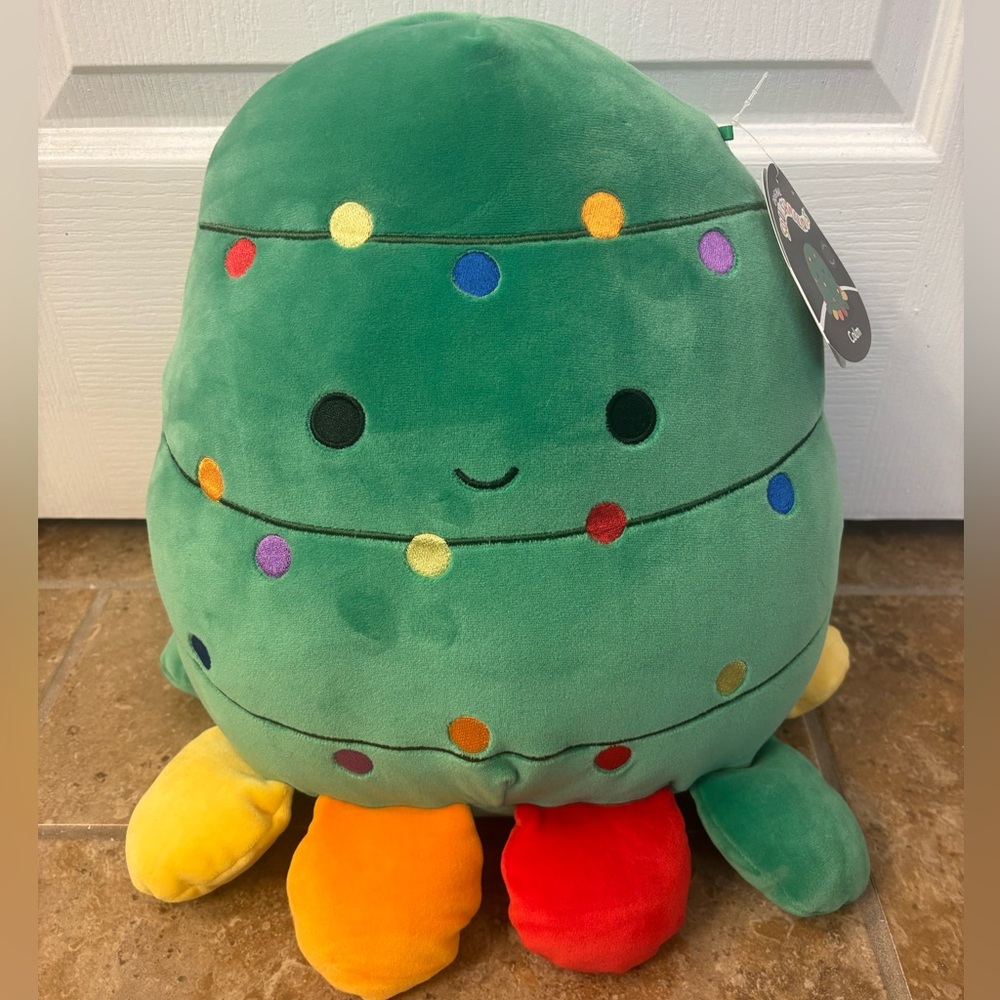 NWT 2023 Holiday Squishmallow 12” Colm the Christmas Lighted Octopus
